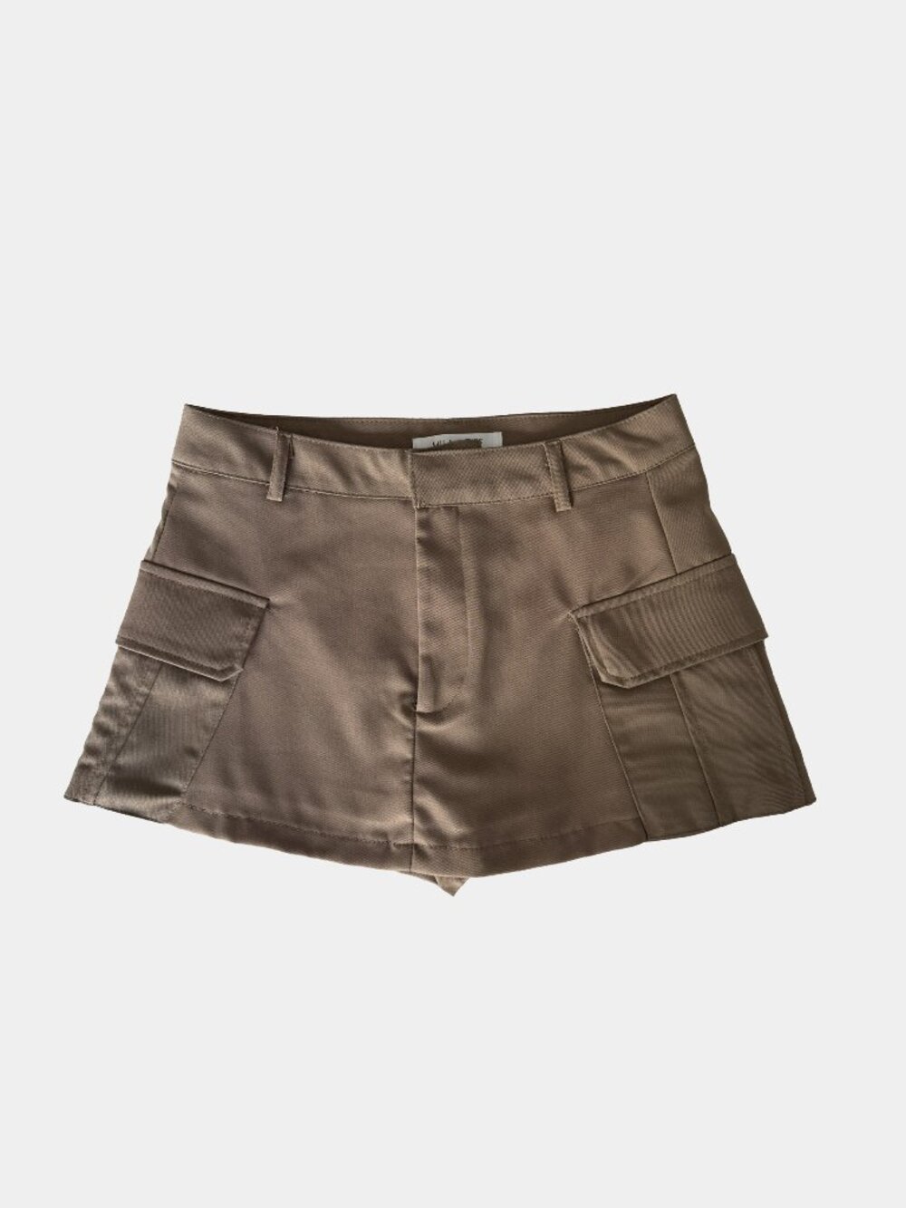 Mila & Tiff Khaki High-Waisted Cargo Skirt / Shorts XS